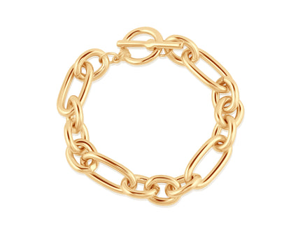 Maude Oval Links T-bar Statement Bracelet