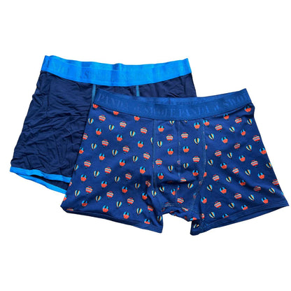 Swole Panda - Navy/Hot Air Balloon Bamboo Boxers Twin Pack