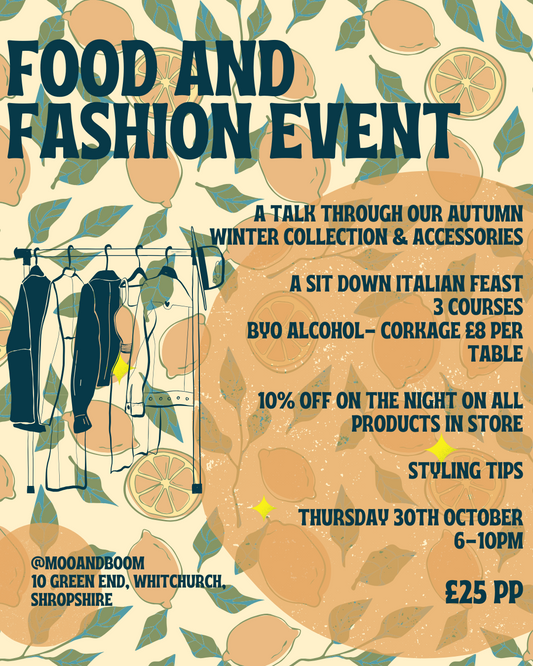 FOOD AND FASHION EVENT- 19TH FEBRUARY