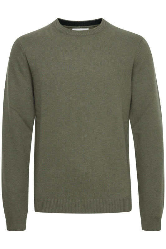 Casual Friday Karl Wool Knit - Olive Green