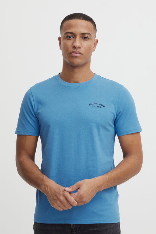 Casual Friday Thor Embroidered Tee - Silver Blue