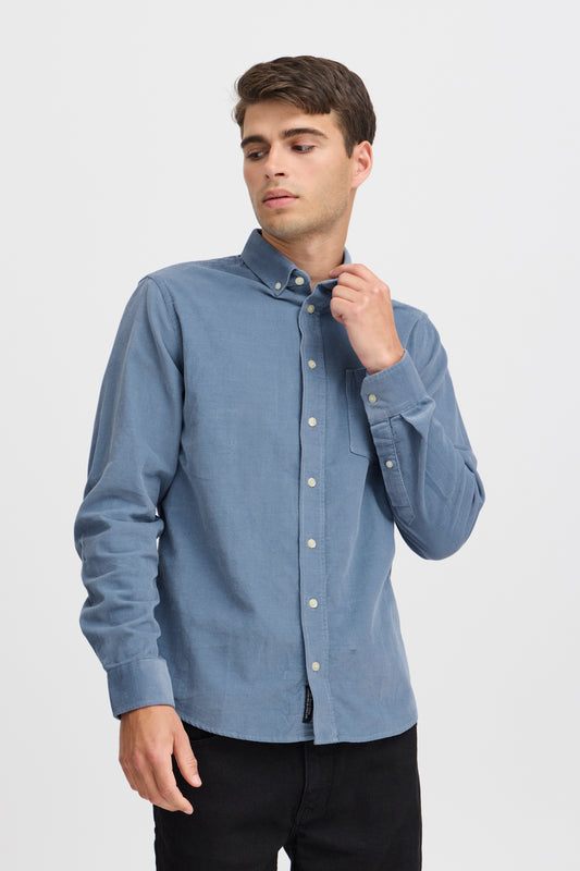 Casual Friday Corduroy Shirt - Country Blue