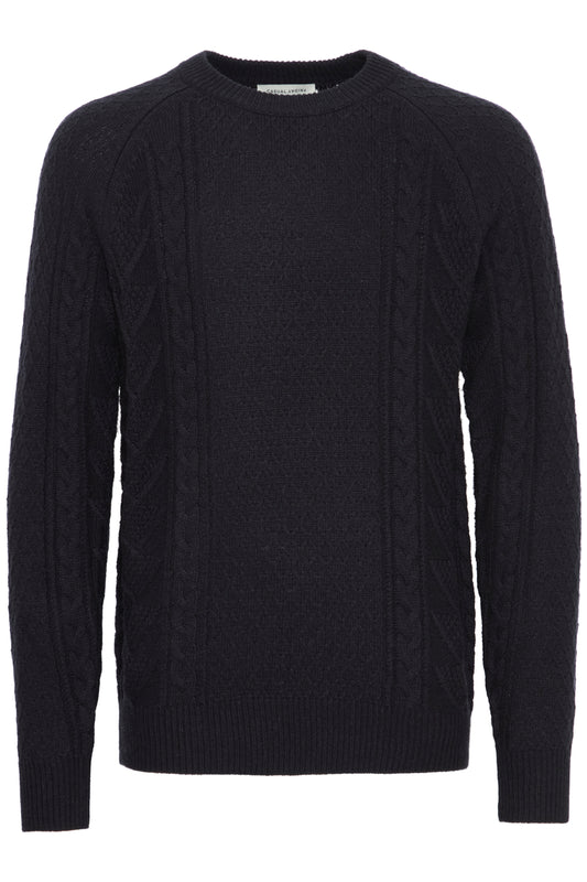 Casual Friday Kristian Navy Cable Knit