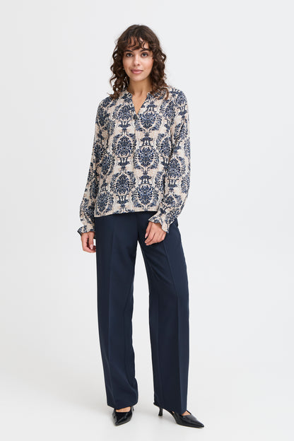 Fransa Flowy Blouse