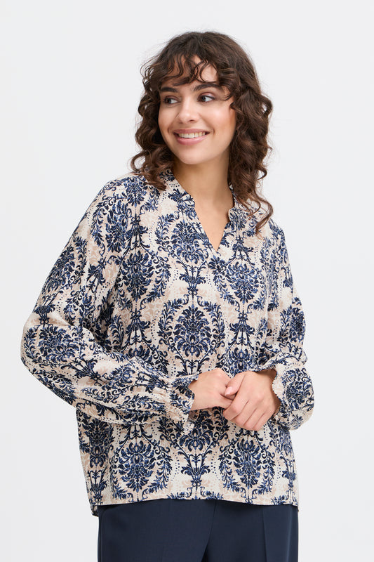 Fransa Flowy Blouse