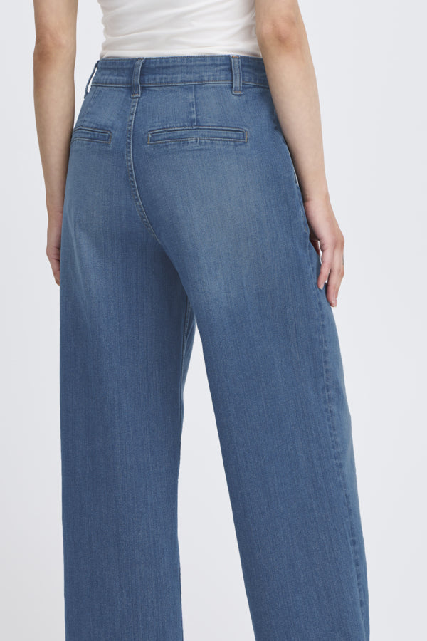 B.young Komma Wide Leg Jeans - Light Denim
