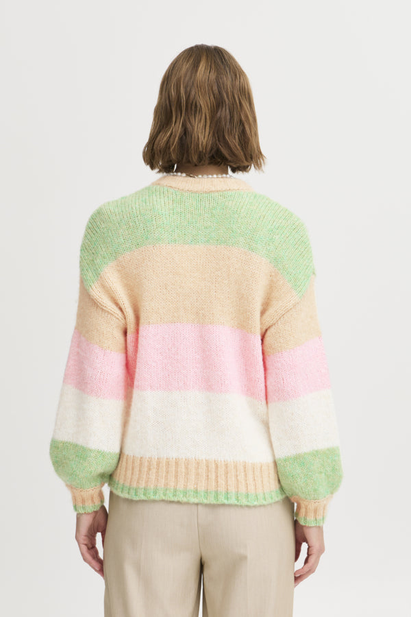 B.young Onero Striped Cardigan