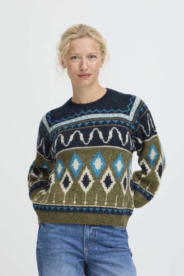 B.young Nafta Jacquard Jumper