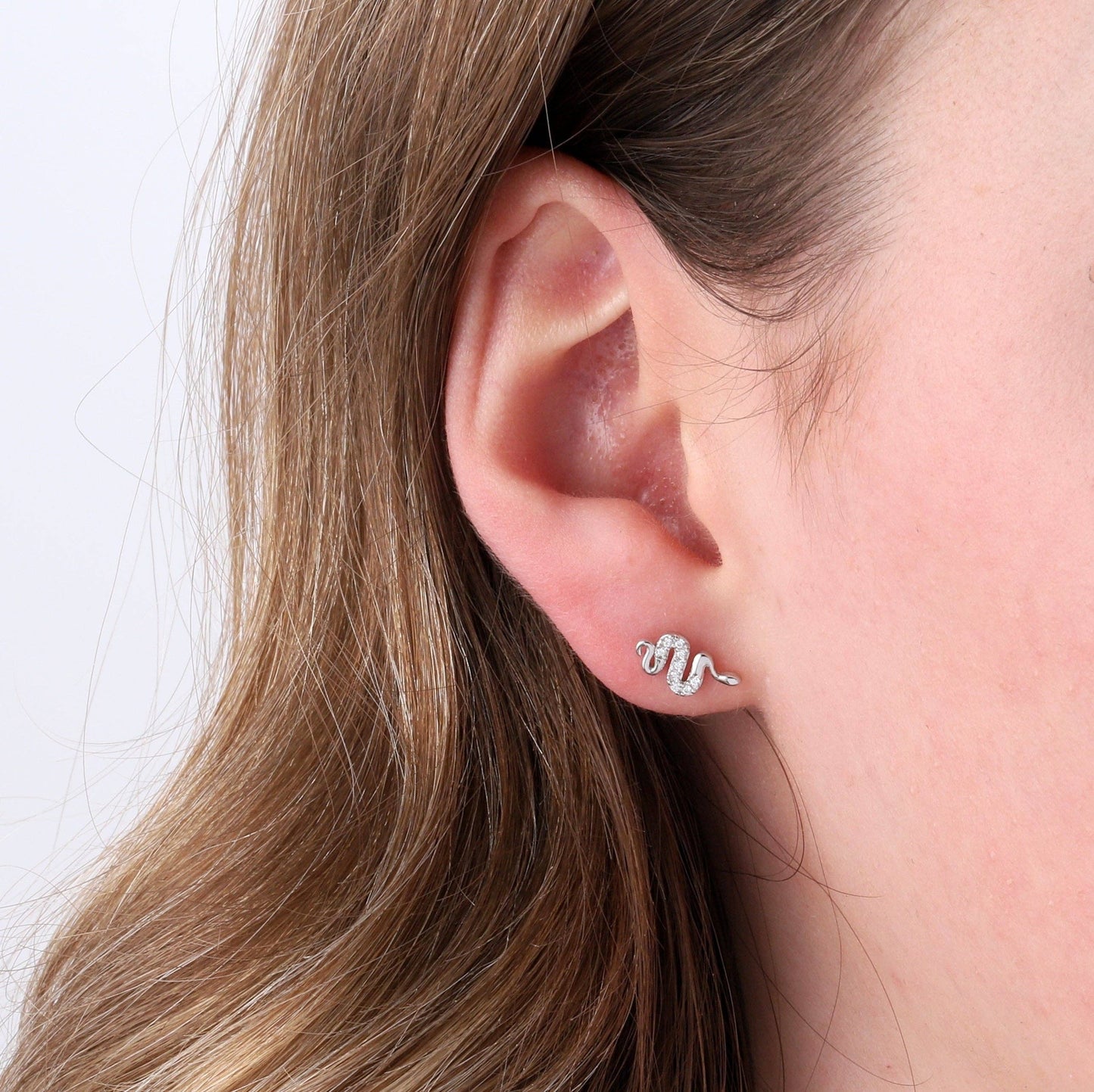 THE CHARMER Snake earrings