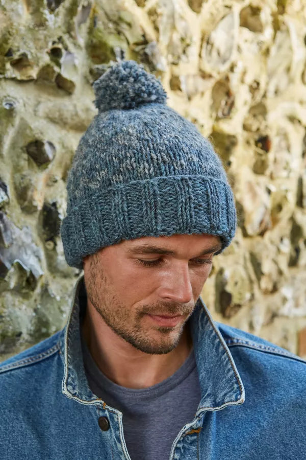 Men's Steel Bobble Beanie