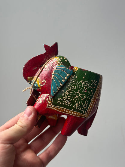 Hand Painted Elephant Tealight Holder