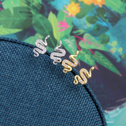 THE CHARMER Snake earrings