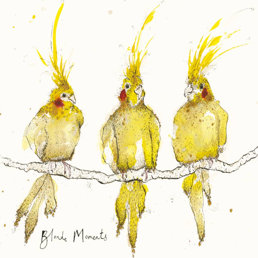 Blonde Moments Bird Card
