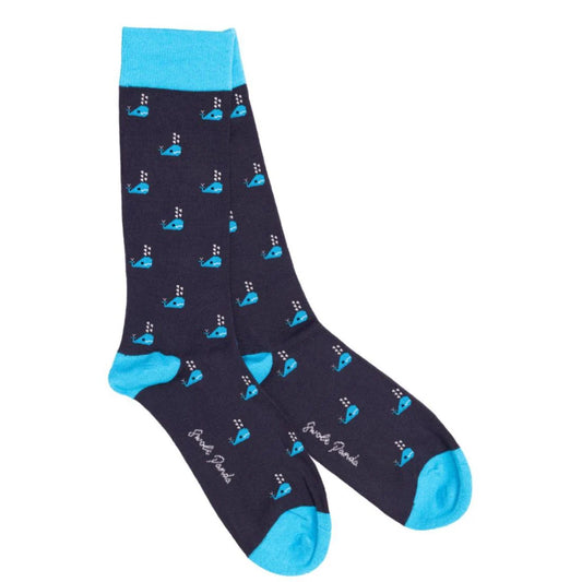 Swole Panda - Whale Bamboo Socks