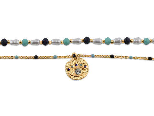 CASIS BEADED SET OF BRACELETS