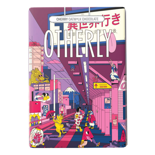 Cherry Oatm*lk Chocolate Bar 120g | Vegan | Creamy