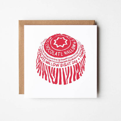 Tunnocks Teacake - Blank Greetings Card