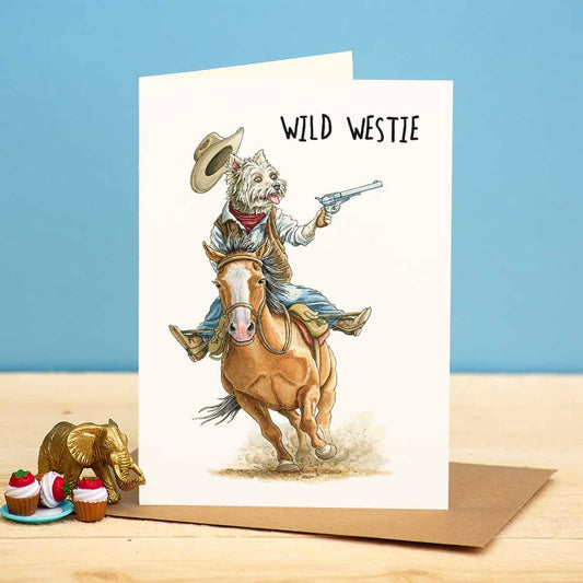 Wild Westie Card  - Everyday Card - Funny