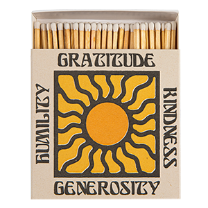 Gratitude and Kindness Matches | Square Matchboxes
