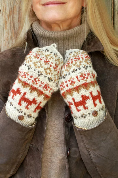 Walking Dog Gloves/Mittens