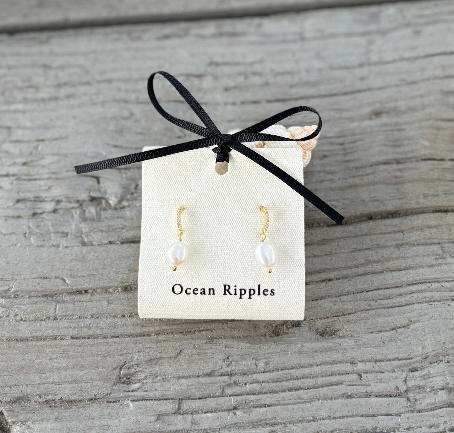 14ct Gold Plated Fresh Water Pearl Vintage Style Earrings