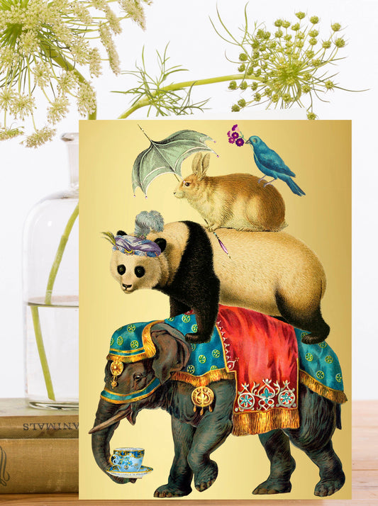 Gold Foil Whimsical Greeting Card