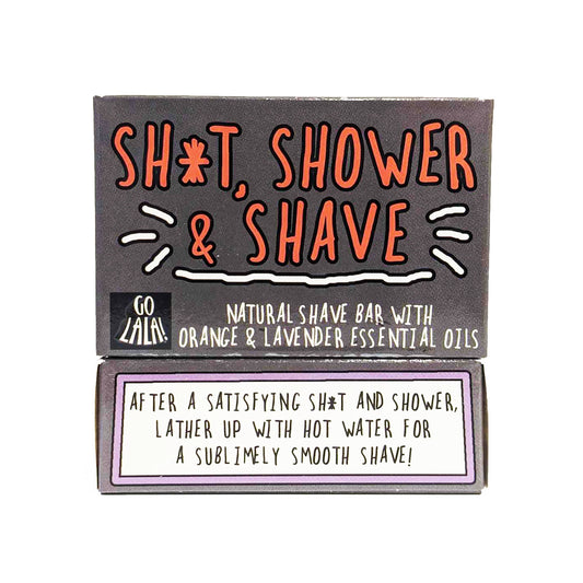 Sh*t, Shower and Shave Soap Bar Orange & Lavender