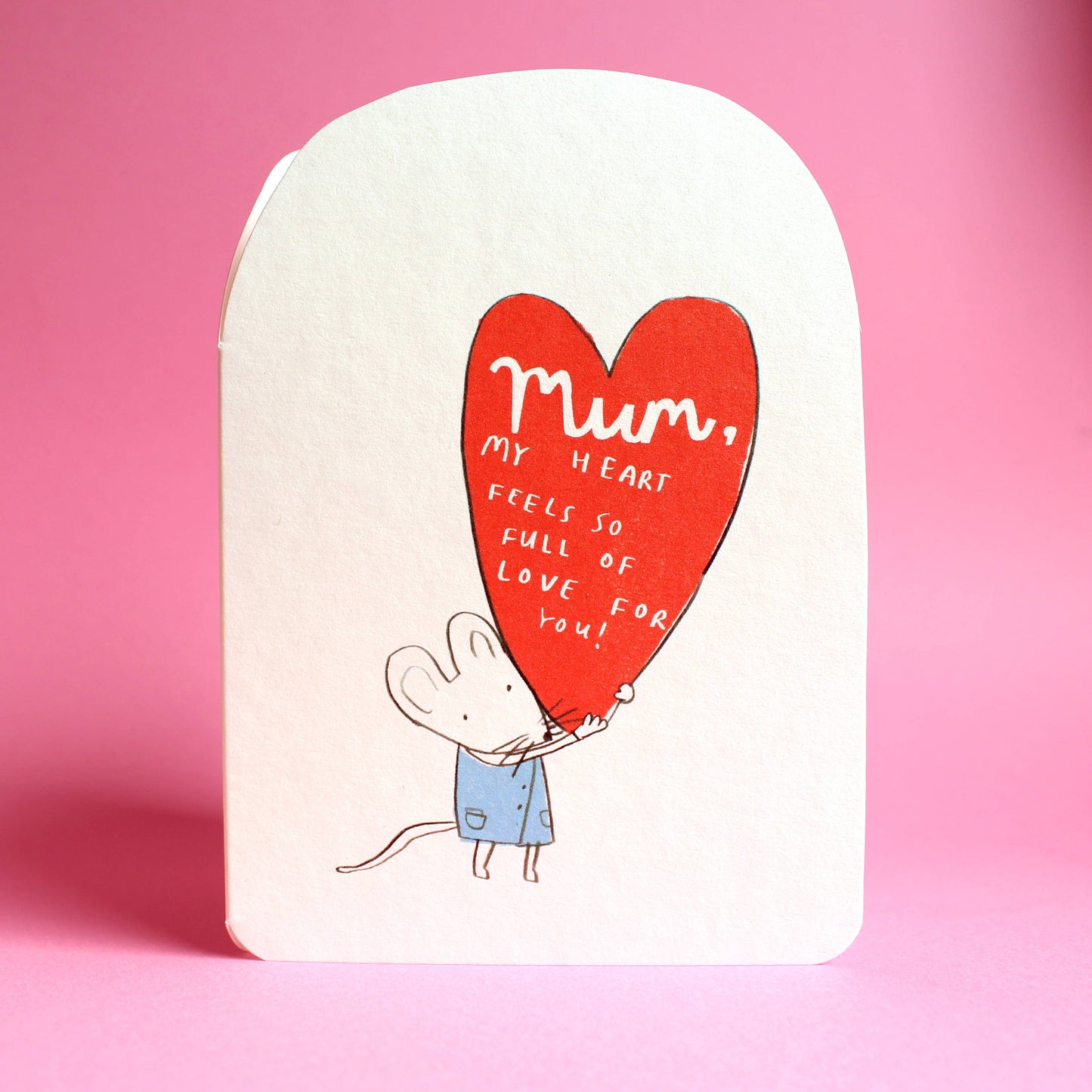 Big Heart Mouse Mother’s Day Card