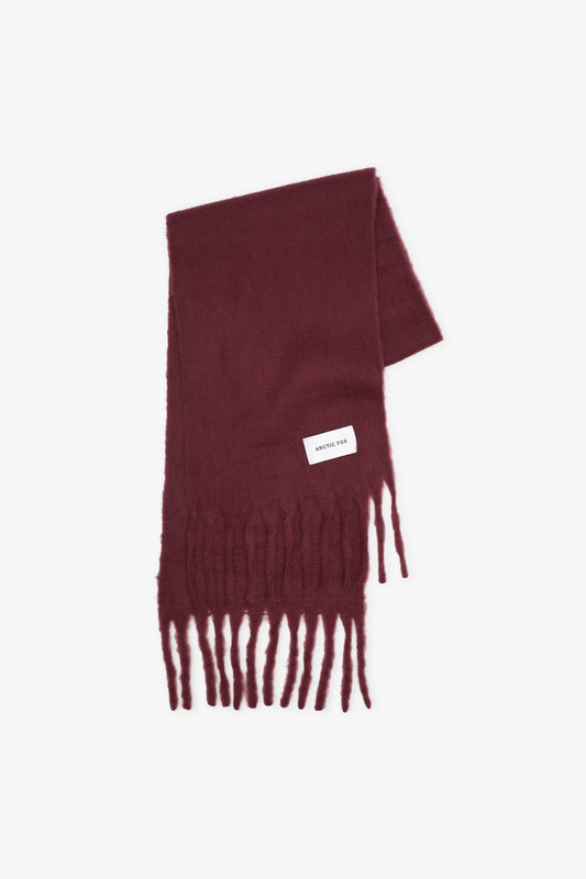 The Reykjavik Scarf - 100% Recycled - Burgundy Berry