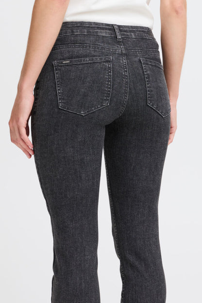 B.young Lola Luni Straight Leg Jeans - Dark Grey