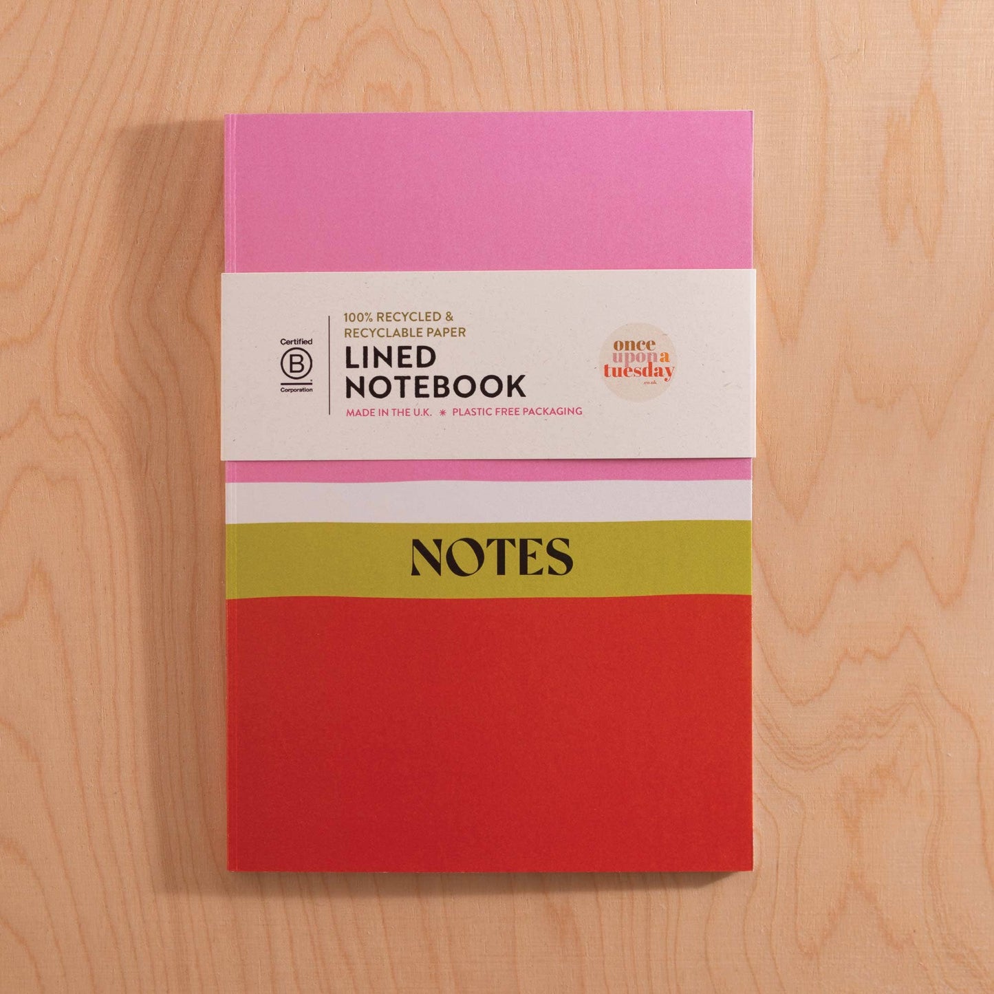 A5 Lined Notebook | Cherry Colour Block