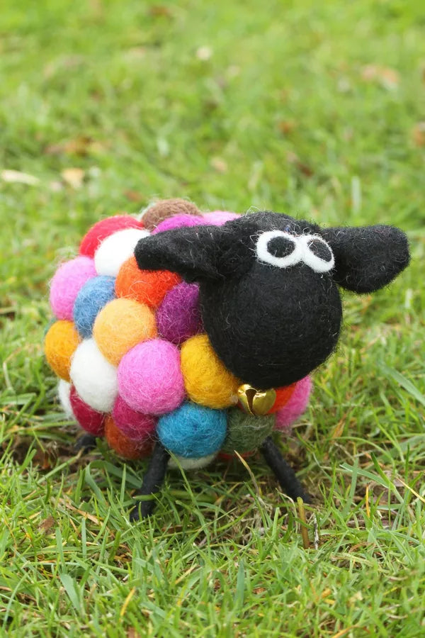 Ziggy The Psychedelic Sheep Felt Keyring/Decoration