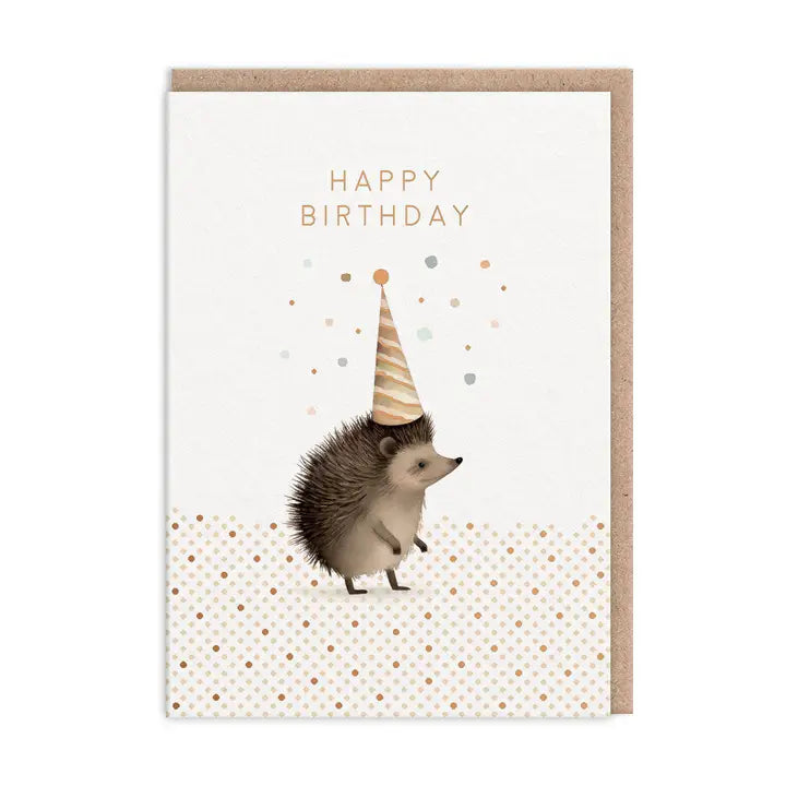 Hedgehog Birthday Card