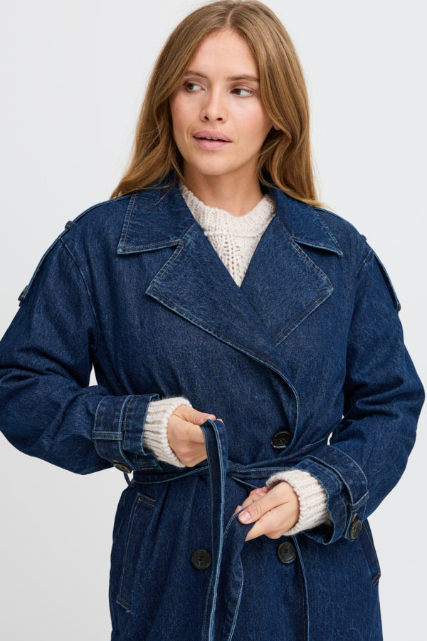 Pulz Hillary Denim Trenchcoat