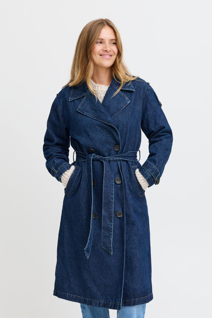 Pulz Hillary Denim Trenchcoat