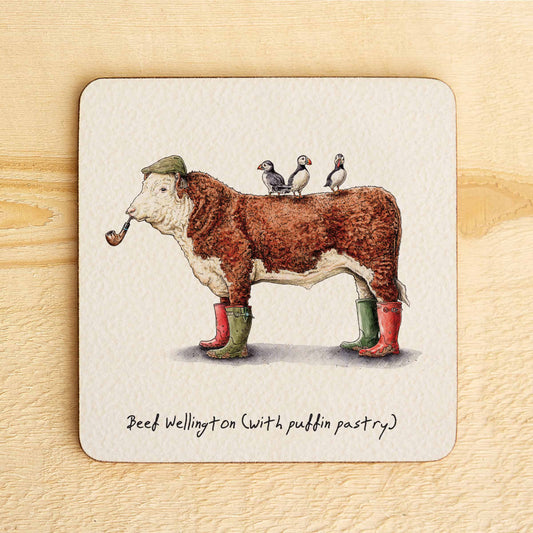 Beef Wellington Coaster - Funny Coaster - Drinks Coaster