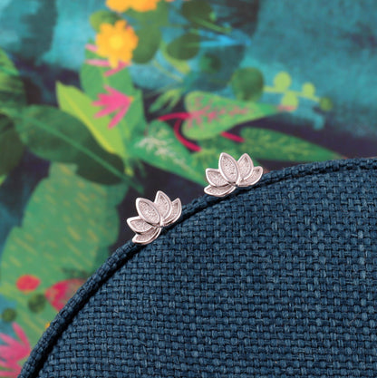 TRANQUILITY Lotus flower earrings