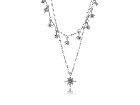 CELENA STAR TWO LAYERED NECKLACE