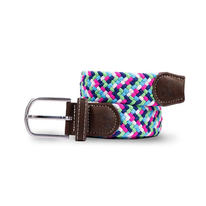 Swole Panda -  Bright Multi Zigzag Woven Belt