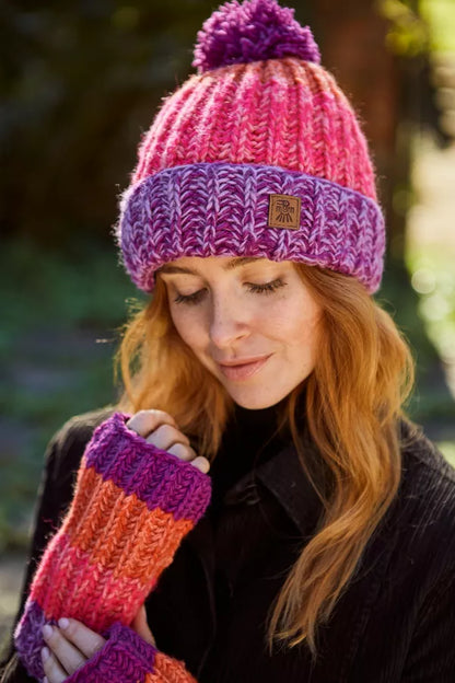 Cotopaxi Wool Bobble Beanie - Pink