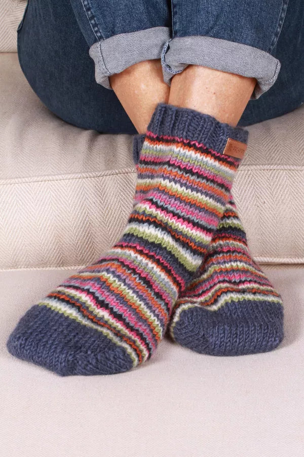 Denver Stripe Sofa Socks