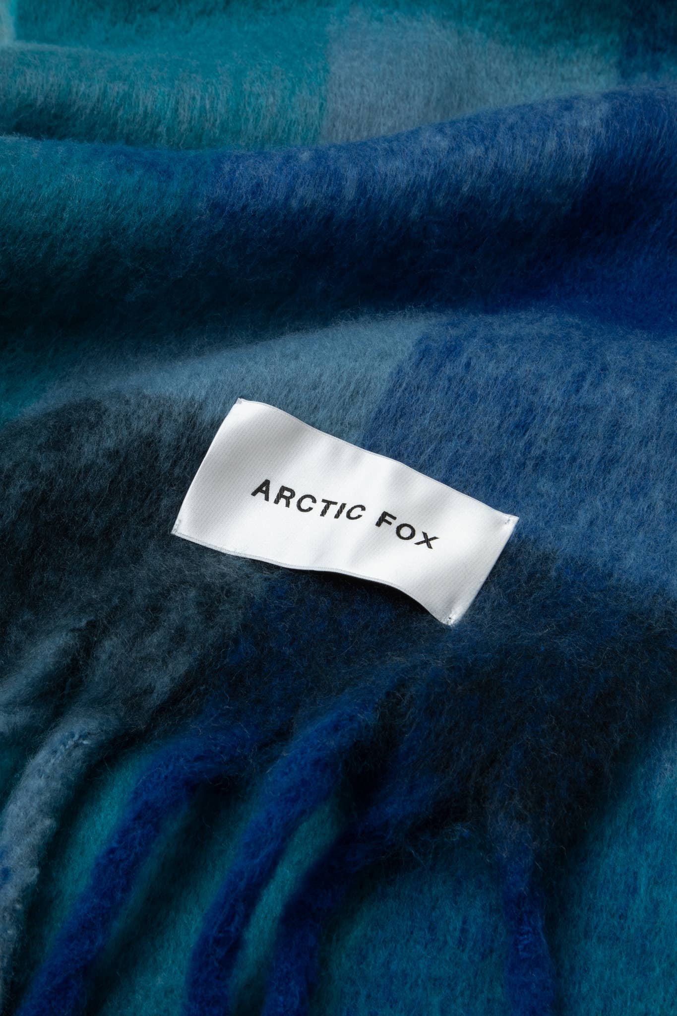 The Reykjavik Scarf - 100% Recycled - Blue Check