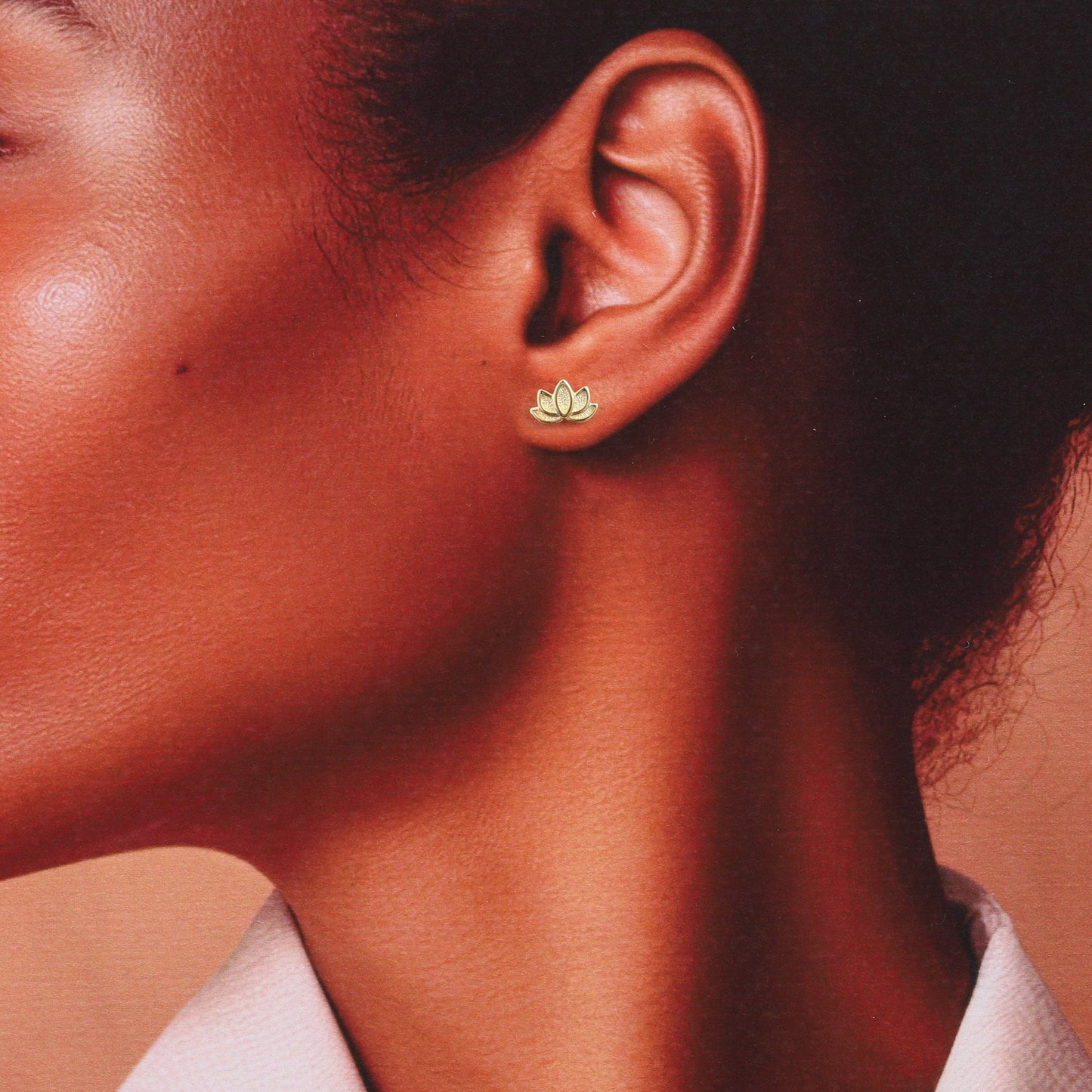 TRANQUILITY Lotus flower earrings