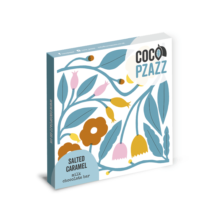 Coco Pzazz Salted Caramel Milk Chocolate Bar