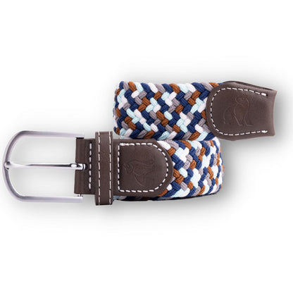 Swole Panda - Navy/Brown & Grey Woven Belt