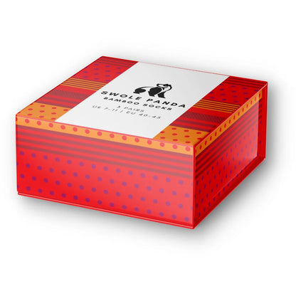 Swole Panda - Stripe & Spot Bamboo Sock Box