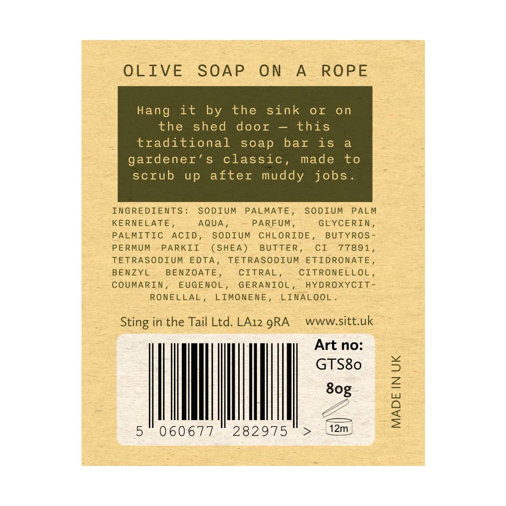 Olive Soap on a Rope 80g