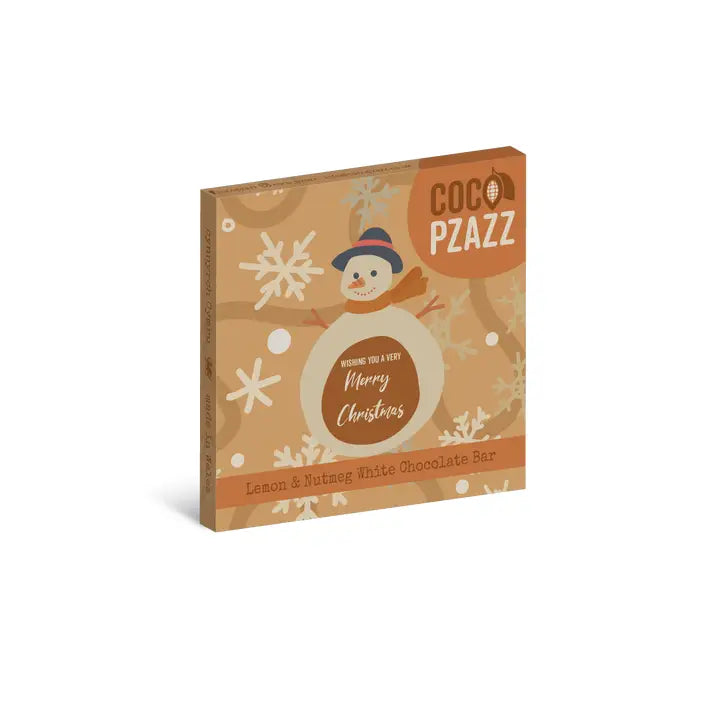 Coco Pzazz Lemon & Nutmeg White Chocolate Bar