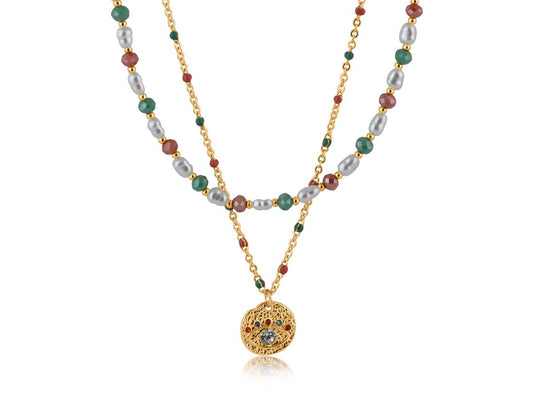 CASIS BEADED SET OF NECKLACES