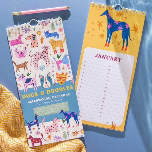 Undated Birthday Calendar | Dogs & Doodles